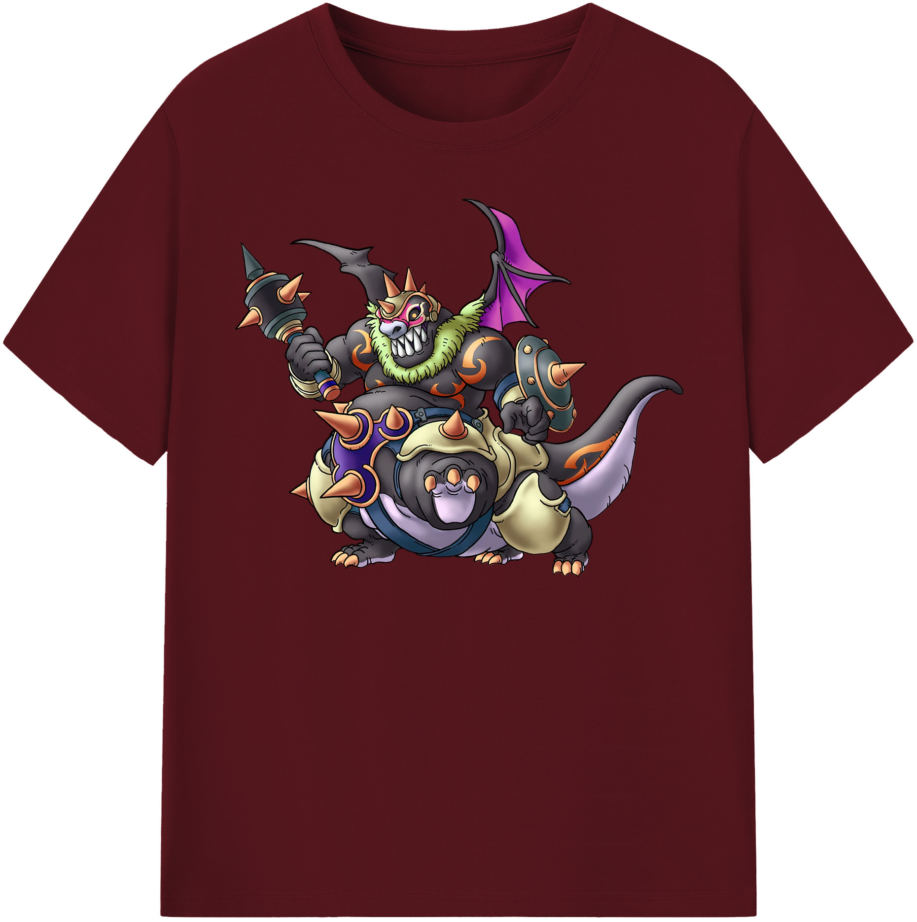 （画像用） ドラゴンクエスト Doragon Kuesuto Dragon Quest 綿100％半袖Tシャツ（フロントプリント）